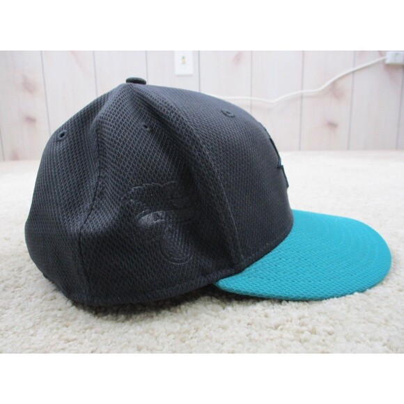 Seattle Mariners Hat Cap Fitted 7 3/8 Blue Green Baseball MLB New Era Mens - Picture 7 of 12